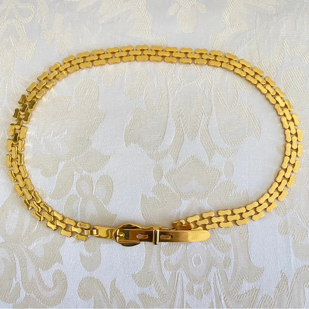 Gold chain belt